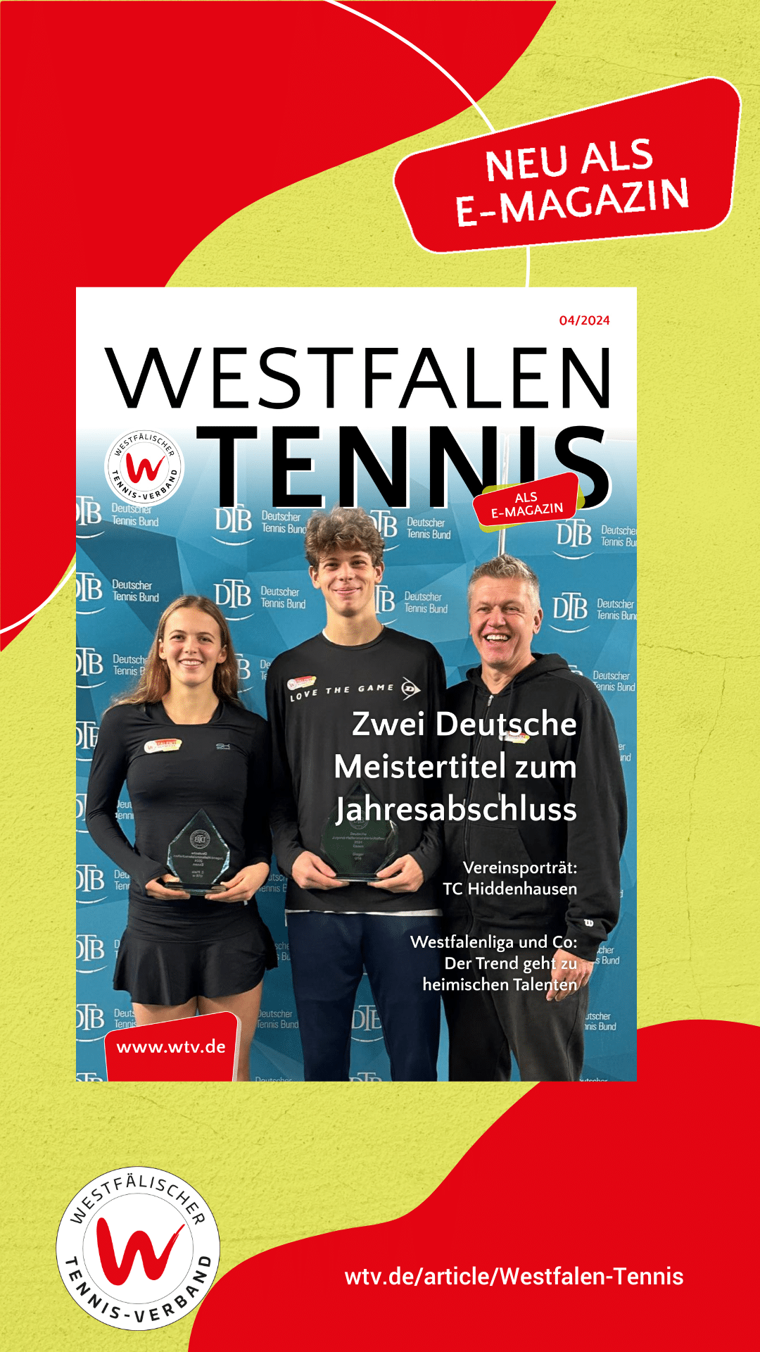 Mehr über den Artikel erfahren WestfalenTennis 4/24