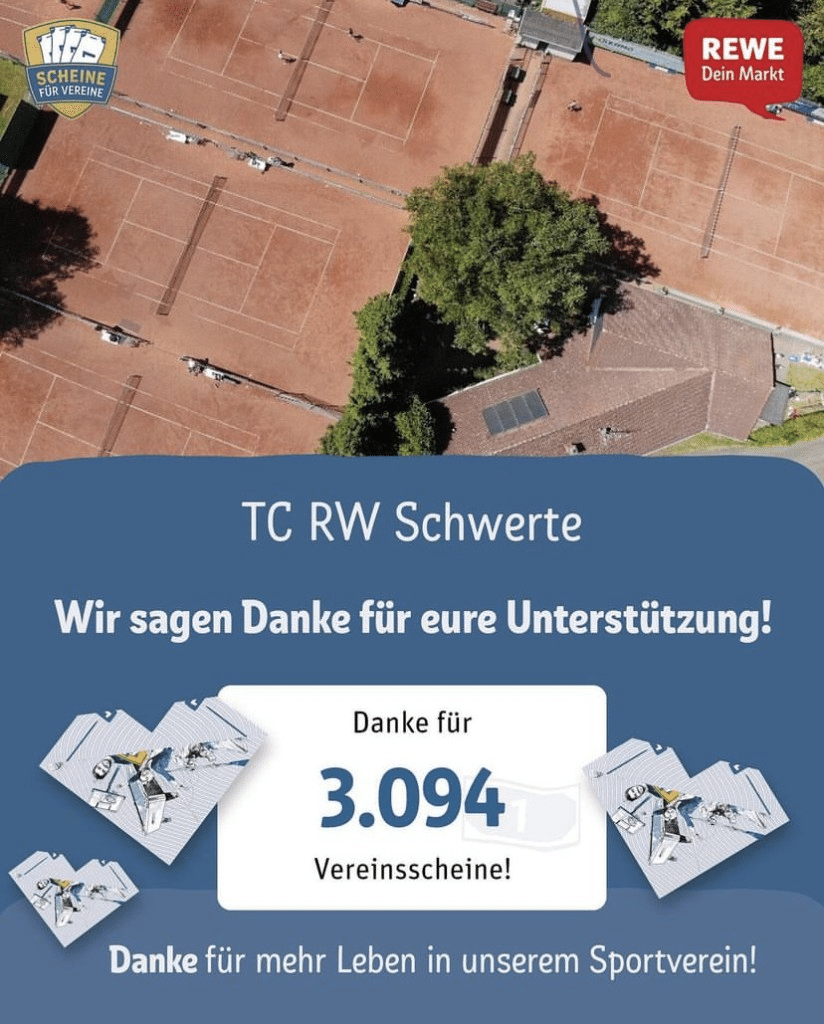 Mehr über den Artikel erfahren 3094 Vereinsscheine für den TC RW Schwerte